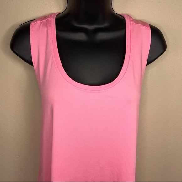 XL ATHLETIC WORKS BARBIE NEON PINK TANK SLEEVELESS STRETCH ACTIVEWEAR - Picture 6 of 12